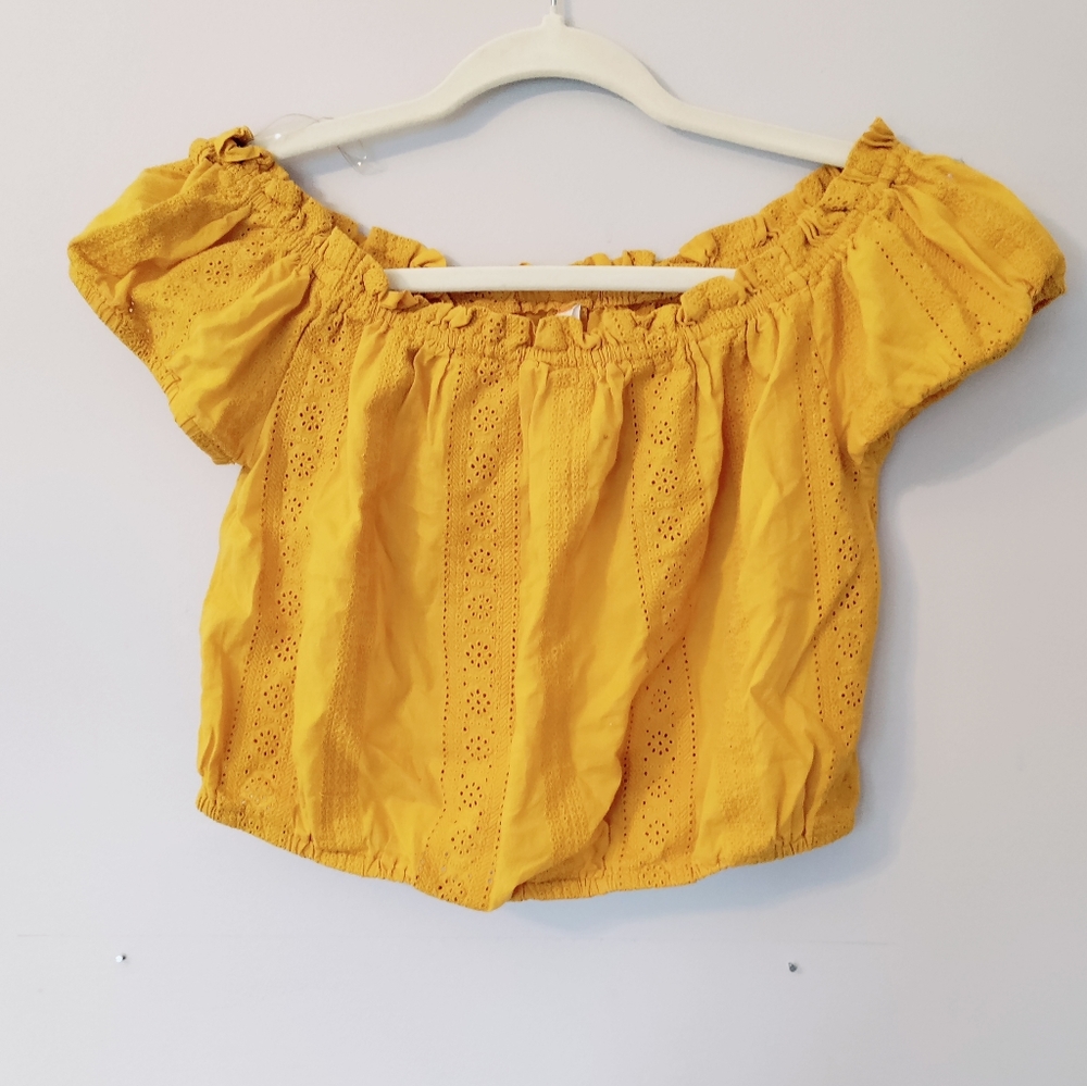 Yellow Crop Top